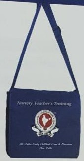 Navy blue NTT shoulder bag